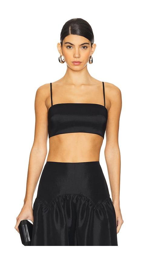 MORE TO COME Carson Top in Black by MORE TO COME