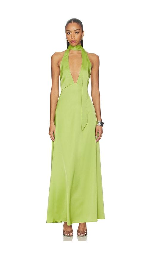 MORE TO COME Dolana Maxi Dress in Green by MORE TO COME