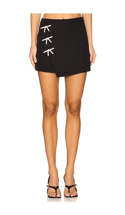 MORE TO COME Ember Mini Skirt in Black by MORE TO COME