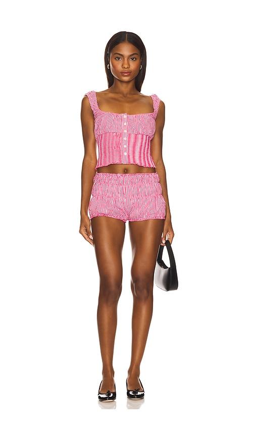 MORE TO COME Giana Short Set in Pink by MORE TO COME