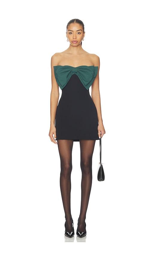 MORE TO COME Giovanni Mini Dress in Black by MORE TO COME