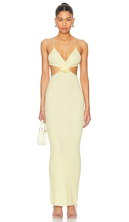 MORE TO COME Kacey Maxi Dress in Lemon by MORE TO COME