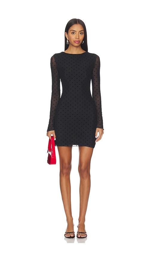 MORE TO COME Kalie Mini Dress in Black by MORE TO COME