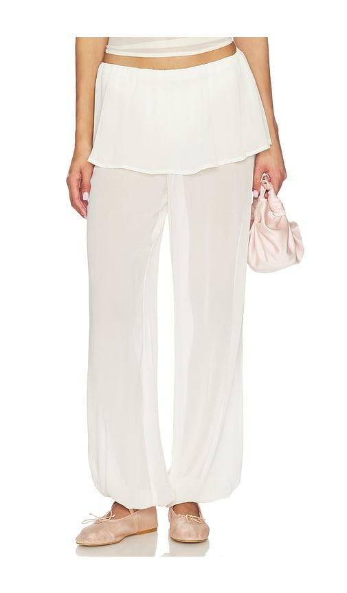 MORE TO COME Laguna Balloon Pant in Ivory by MORE TO COME