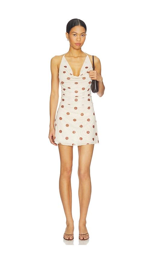 MORE TO COME Letisha Mini Dress in Yellow by MORE TO COME