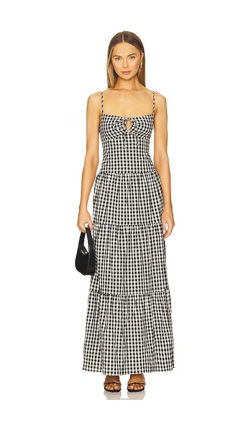 MORE TO COME Lili Maxi Dress in Black by MORE TO COME