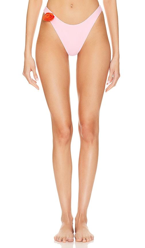 MORE TO COME Lucia Bikini Bottom in Pink by MORE TO COME
