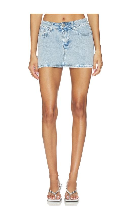 MORE TO COME Maeve Denim Skirt in Blue by MORE TO COME