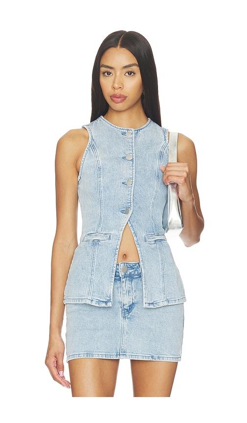 MORE TO COME Maeve Top in Blue by MORE TO COME