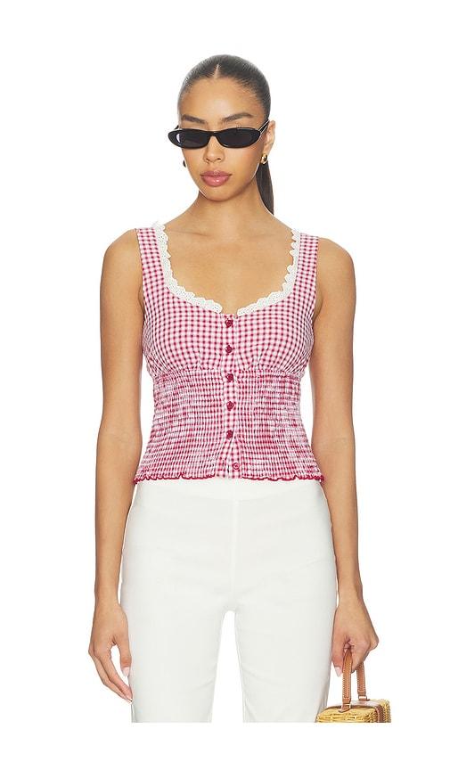 MORE TO COME Milena Top in Red by MORE TO COME