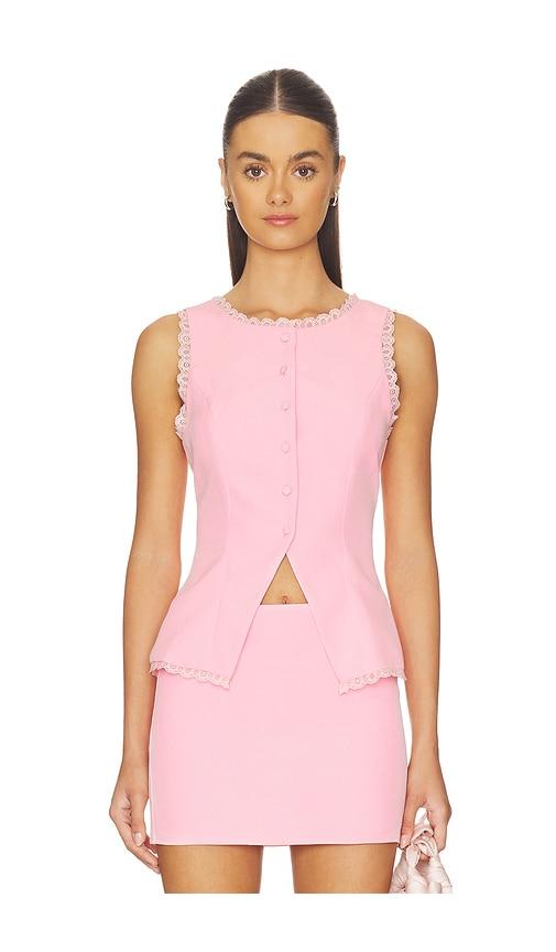 MORE TO COME Monica Top in Pink by MORE TO COME