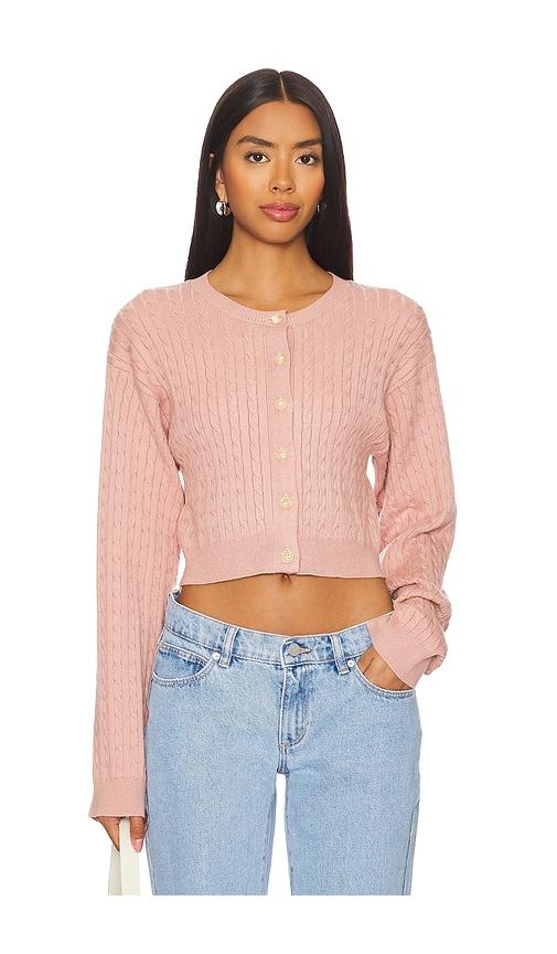 MORE TO COME Padme Cardigan in Pink by MORE TO COME
