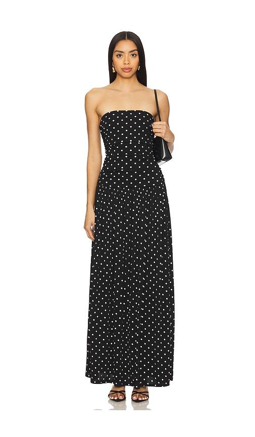 MORE TO COME Paraisa Maxi Dress in Black by MORE TO COME