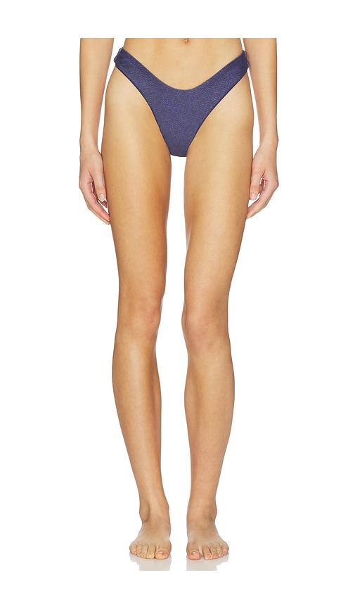 MORE TO COME Riley Bikini Bottom in Navy by MORE TO COME