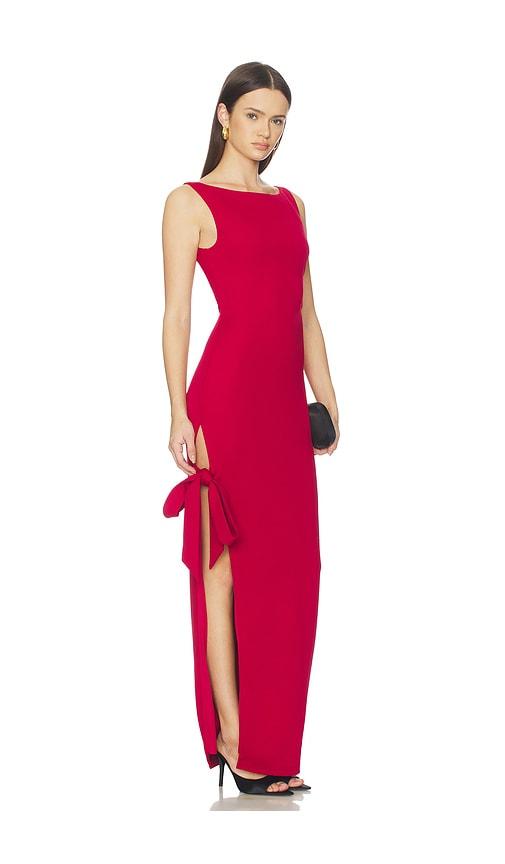 MORE TO COME Riona Maxi Dress in Red by MORE TO COME