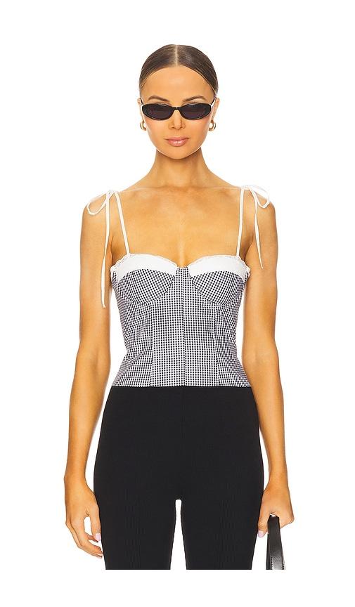 MORE TO COME Roslyn Top in Black by MORE TO COME