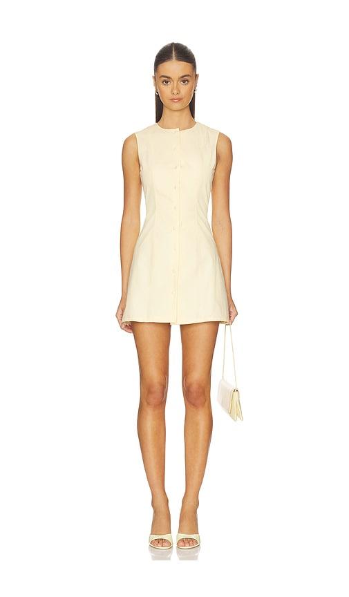 MORE TO COME Selma Mini Dress in Yellow by MORE TO COME
