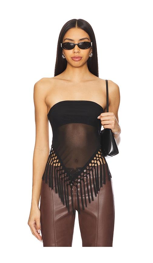 MORE TO COME Shion Top in Black by MORE TO COME