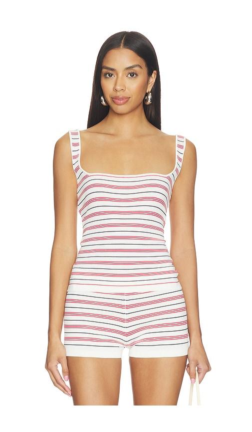 MORE TO COME Tameka Knit Top in White by MORE TO COME