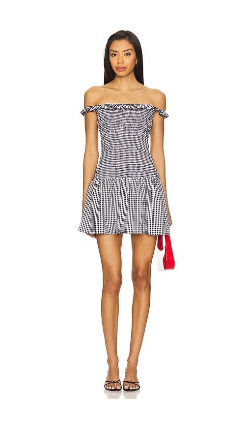 MORE TO COME Tessa Mini Dress in Black by MORE TO COME