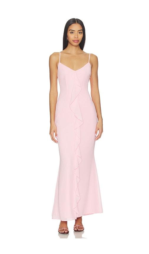 MORE TO COME Vienna Maxi Dress in Pink by MORE TO COME