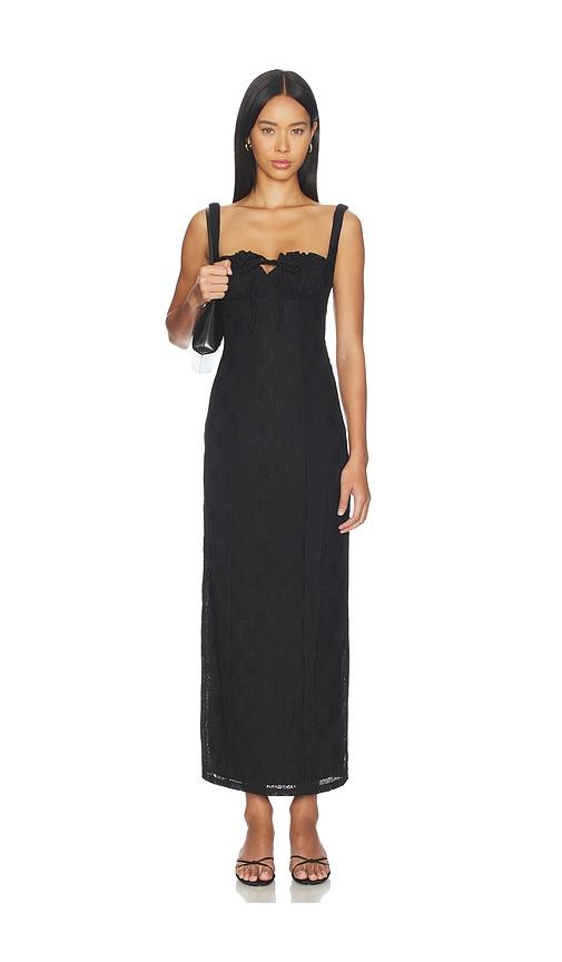 MORE TO COME x Ivana Ramirez Lainey Maxi Dress in Black by MORE TO COME