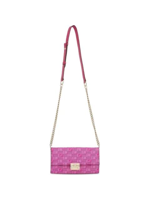 Gigi logo-print clutch bag by MOREAU