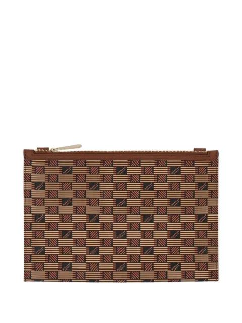 PM Saint Multiple monogram-pattern clutch by MOREAU