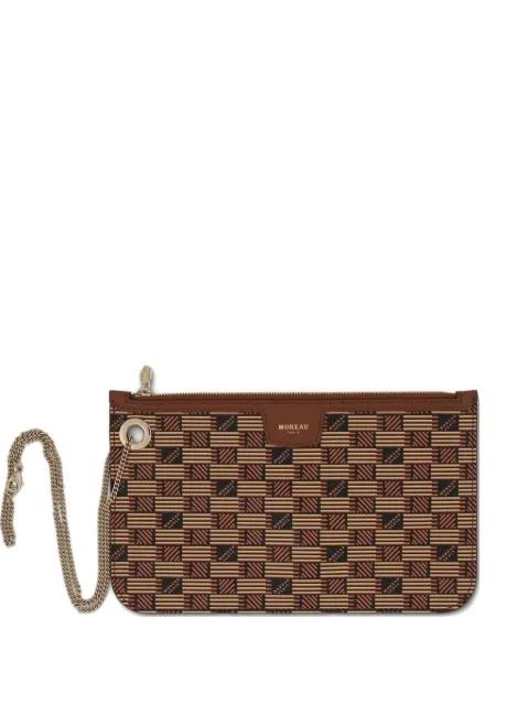 Saint Marina monogram-pattern pouch by MOREAU