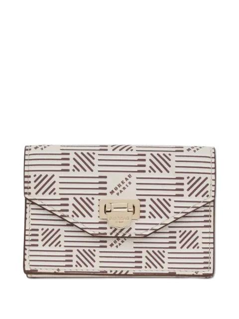 logo-print wallet by MOREAU