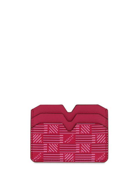 monogram-print leather cardholder by MOREAU