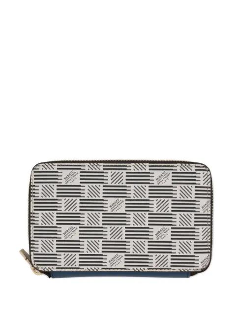 signature-motif zip-around wallet by MOREAU