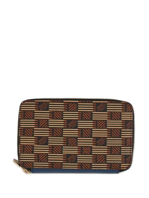 signature-pattern zip wallet by MOREAU