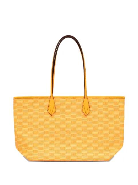 zip check-patterned tote bag by MOREAU