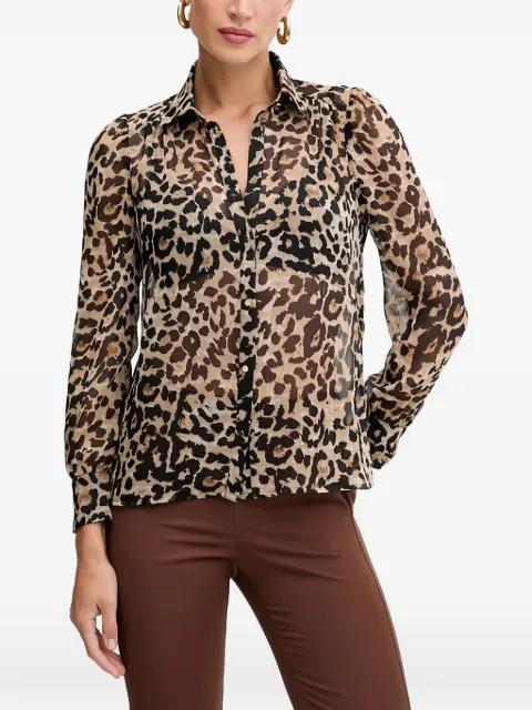 CLION leopard-print button-down shirt by MORGAN