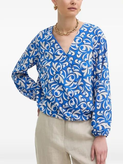 V-neck printed top by MORGAN