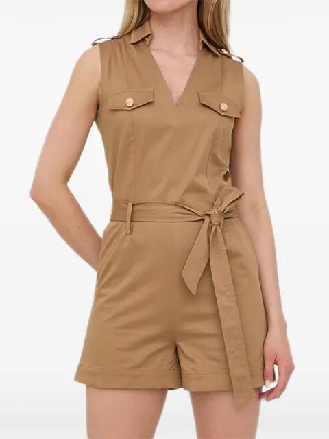 belted playsuit by MORGAN