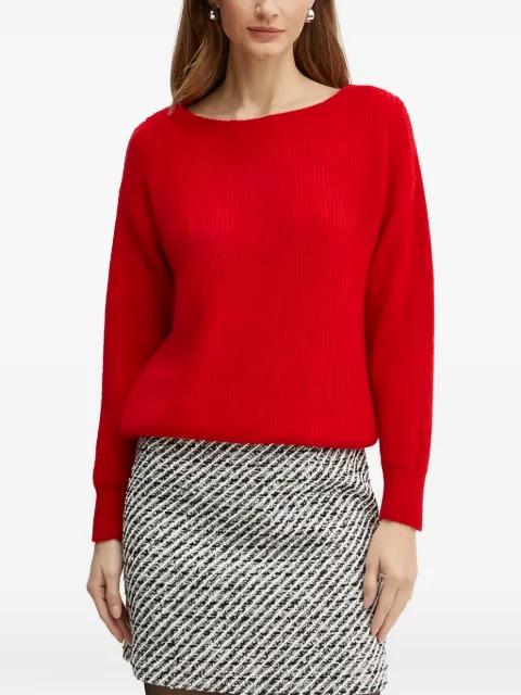 boat-neck jumper by MORGAN