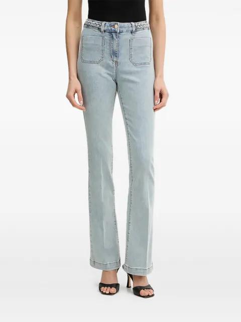 braided-detail jeans by MORGAN