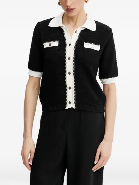 button collared cardigan by MORGAN