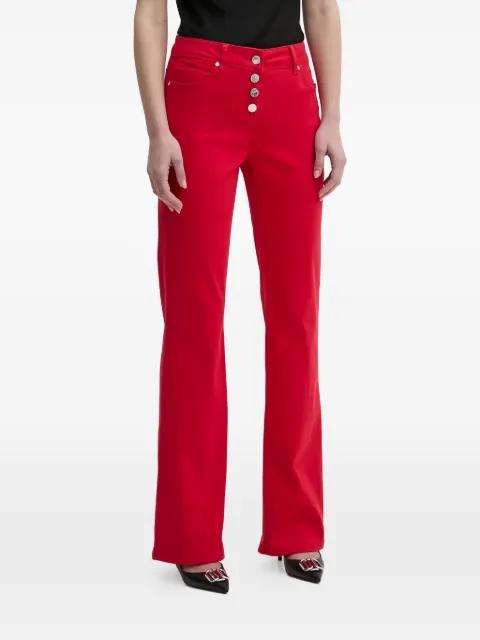 button-embellished trousers by MORGAN