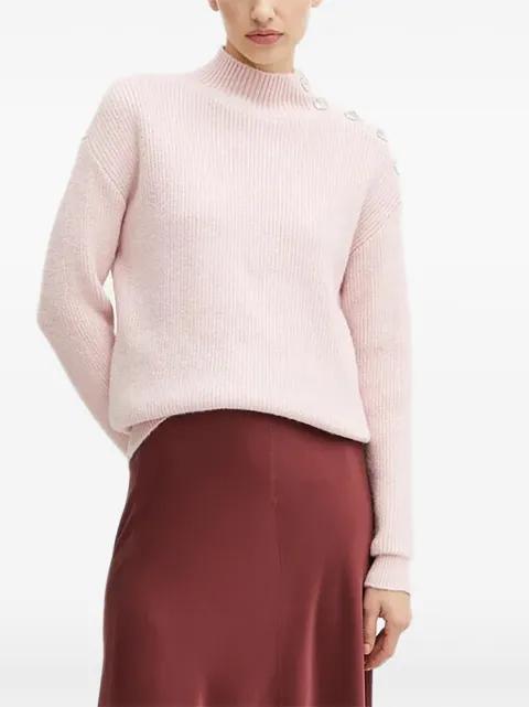 button high-neck sweater by MORGAN