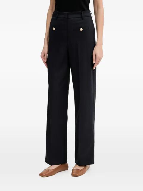 buttoned striped trousers by MORGAN