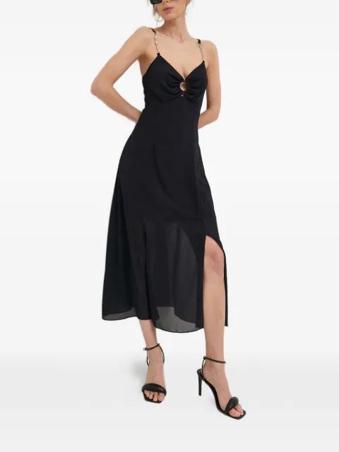 chain-strap cutout midi dress by MORGAN