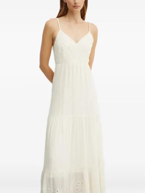 embroidered tiered maxi dress by MORGAN