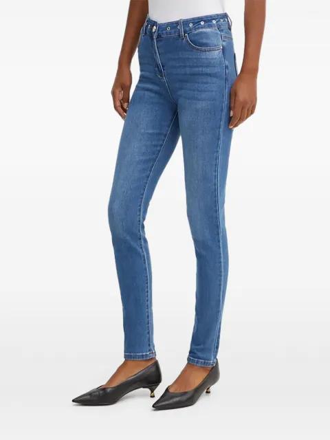 eyelet-embellishment jeans by MORGAN