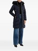 faux-fur trim quilted jacket by MORGAN faux-fur trim quilted jacket by MORGAN
