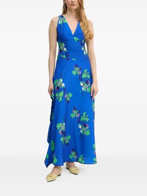 floral V-neck maxi dress by MORGAN
