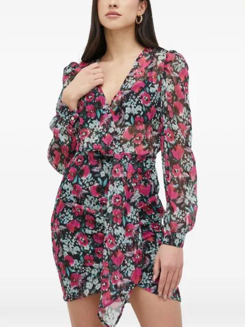 floral V-neck mini dress by MORGAN