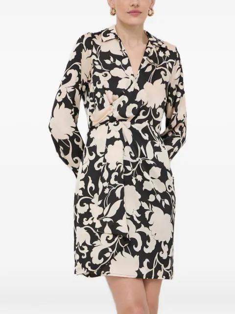 floral V-neck mini dress by MORGAN